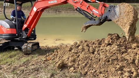 how to dig a pond with a mini excavator|How to Dig A Pond with An Excavator .